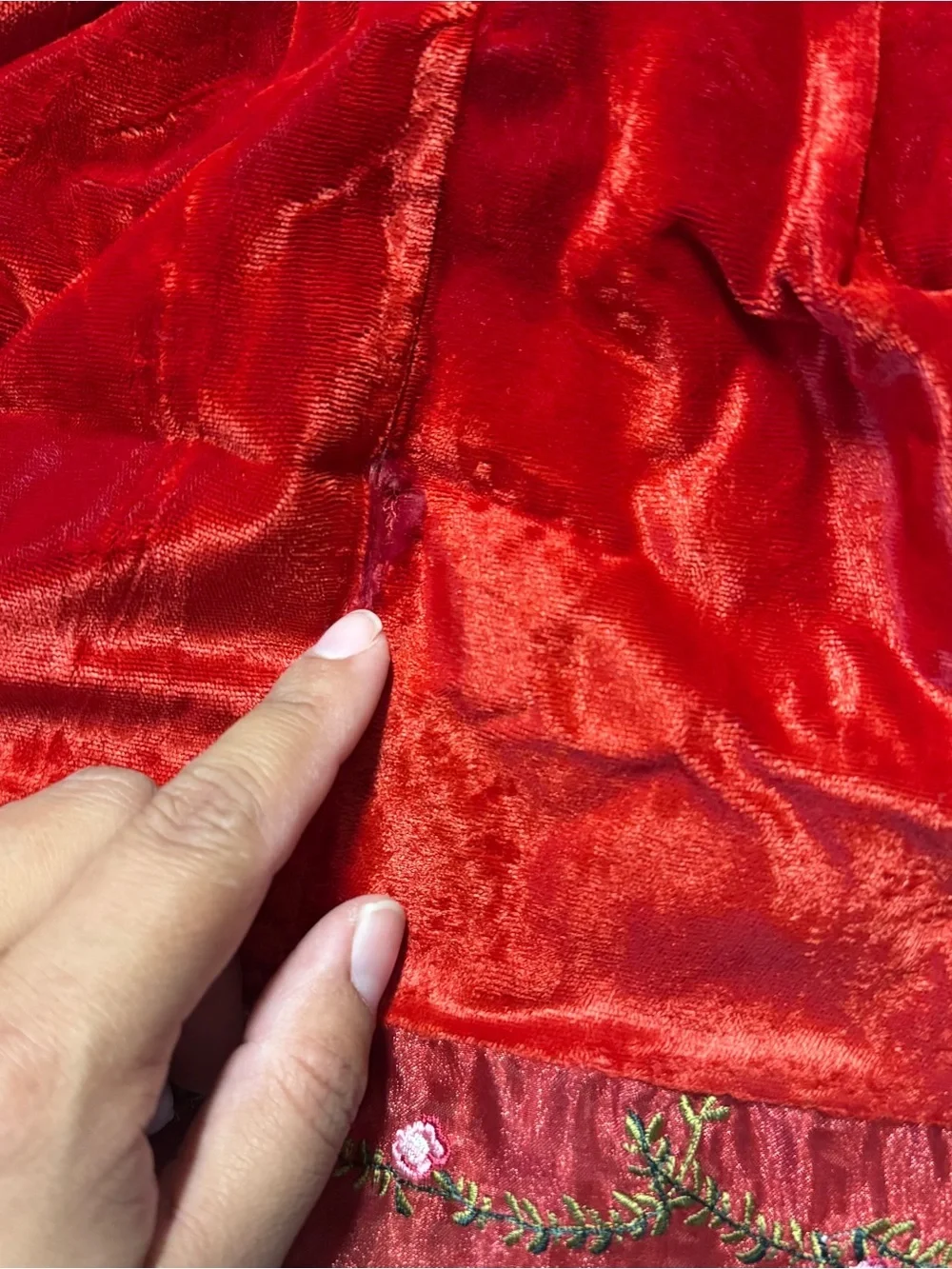 Red Velvet Girls' Holiday Dress
